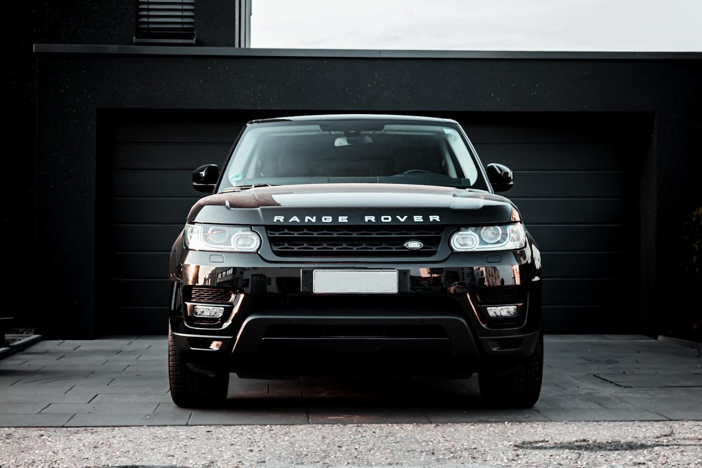 Range Rover luxury SUV at night